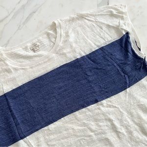 Jcrew blue stripe summer sweater, size XL